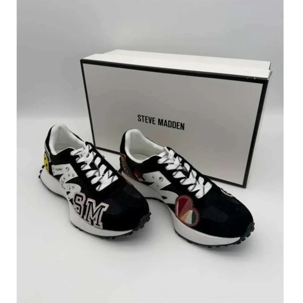 Steve Madden Campo-P Sneakers – Black Multi – Size 6.5‎ – Brand New